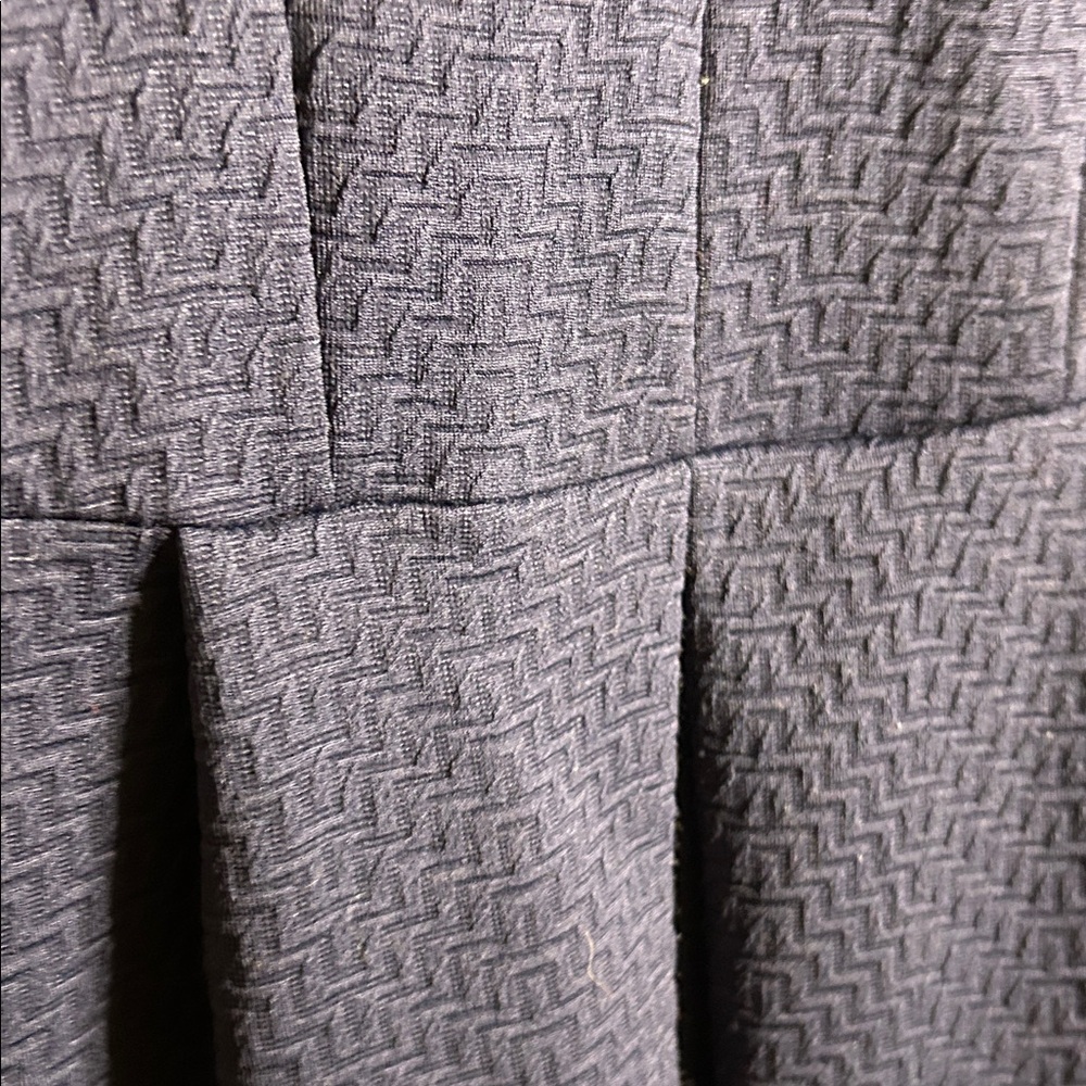 Topshop Navy Textured Mini Dress - Picture 4 of 12